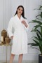 Sadem Organik Acacia Şal Yaka Bornoz