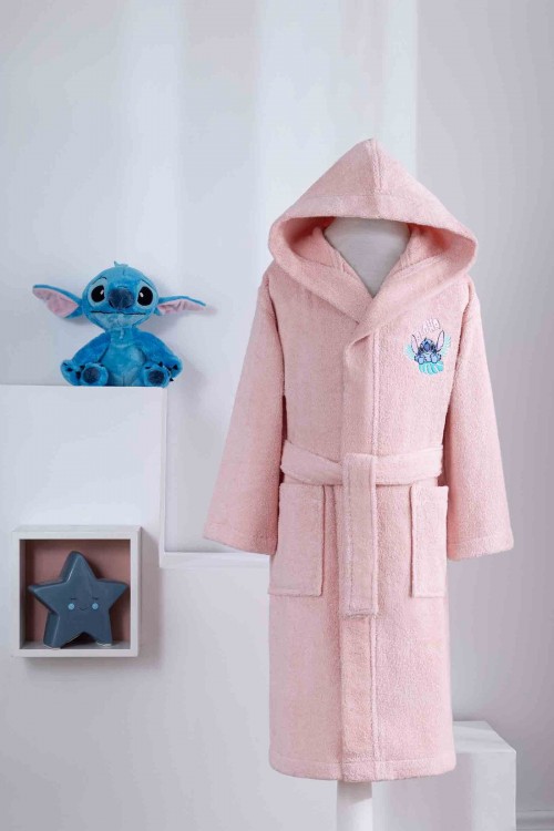 Özdilek Stitch Disney Lisanslı Çocuk Bornoz 7/8 Yaş