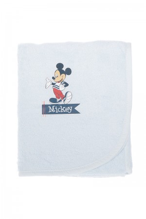 Özdilek Mickey Mouse Disney Lisans Baskılı Bambu Yenidoğan Bebek Pelerini 80x80 cm