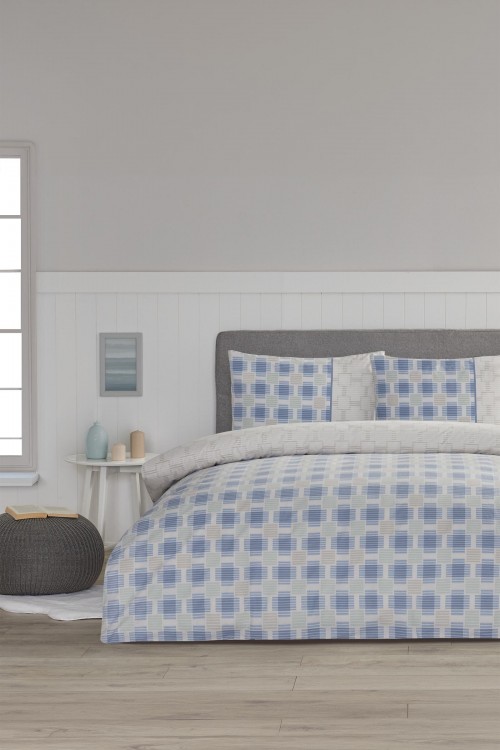 Floretta Tartan Tissue Tek Kişilik Nevresim Takımı