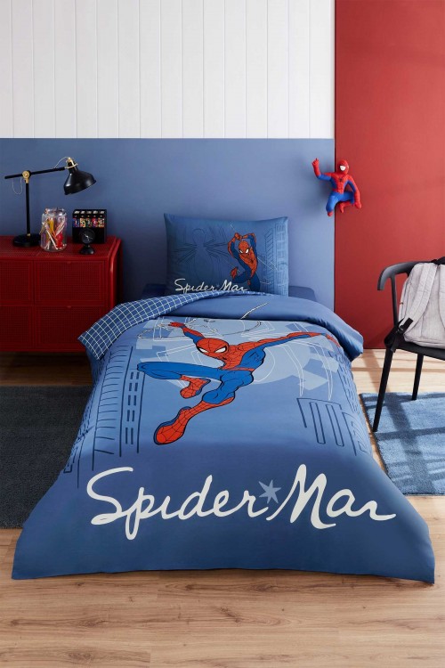 Özdilek Spiderman Sense Tek Kişilik Lisanslı Lastikli Çocuk Nevresim Takımı
