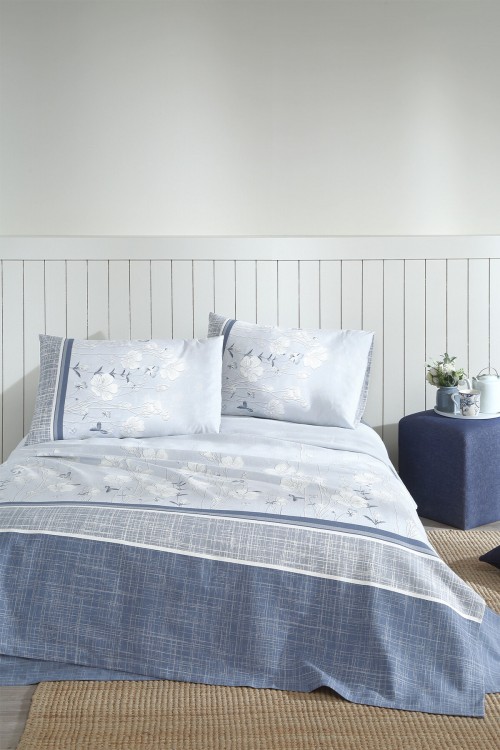 Floretta Flor Blanca Tek Kişilik Pike Takımı